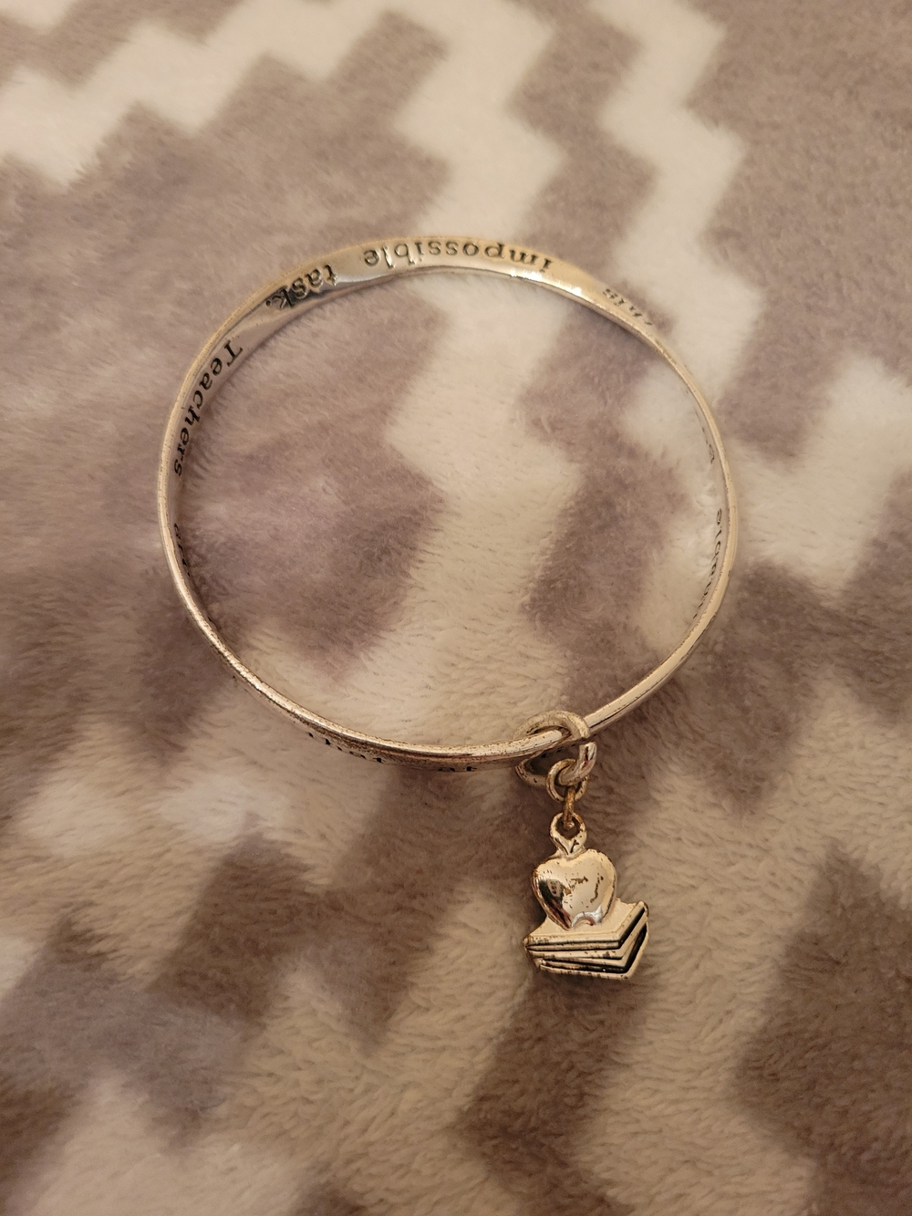 Teacher Book Charm Bangle